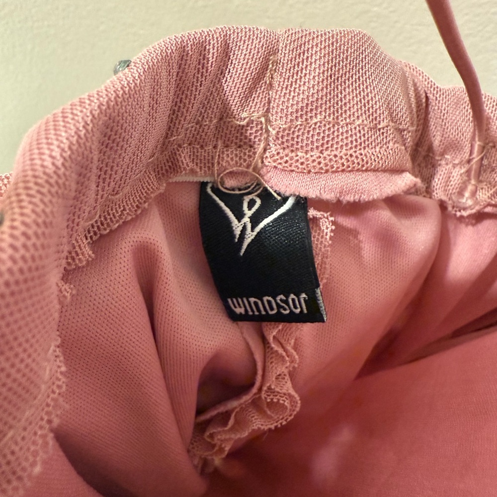 Pink Windsor, mini dress with rhinestones